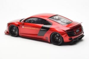Audi R8 4S Liberty Walk Candy Raudonas GT Spirit 1:18 GT892 Derva - nuotrauka 5 iš 6