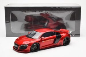 Audi R8 4S Liberty Walk Candy Raudonas GT Spirit 1:18 GT892 Derva - nuotrauka 6 iš 6