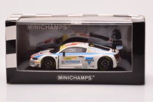Audi R8 LMS #11 HCB Rutronik Racing L. di Grassi FIA GT World Cup Macau 2016 Minichamps 1:43 437171711 Metalas - nuotrauka 4 iš 4