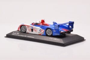 Audi R8 #4 M. Ortelli / J-M. Gounon 1000km Spa 2005 Minichamps 1:43 400051304 Metalas - nuotrauka 3 iš 4