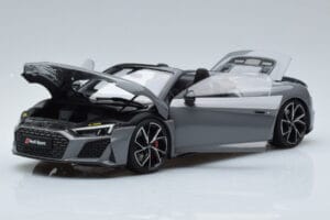 Audi R8 Spyder Performance Nardo Pilkas Kengfai 1:18 VAKF-0352 Metalas - nuotrauka 2 iš 11
