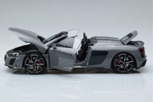 Audi R8 Spyder Performance Nardo Pilkas Kengfai 1:18 VAKF-0352 Metalas - nuotrauka 4 iš 11