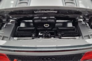 Audi R8 Spyder Performance Nardo Pilkas Kengfai 1:18 VAKF-0352 Metalas - nuotrauka 10 iš 11