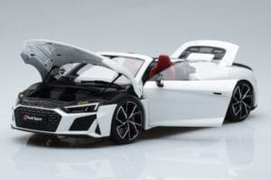 Audi R8 Spyder Performance Baltas Kengfai 1:18 VAKF-0351 Metalas - nuotrauka 2 iš 11