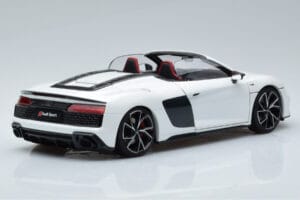 Audi R8 Spyder Performance Baltas Kengfai 1:18 VAKF-0351 Metalas - nuotrauka 3 iš 11