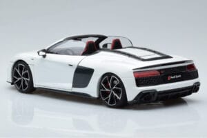 Audi R8 Spyder Performance Baltas Kengfai 1:18 VAKF-0351 Metalas - nuotrauka 8 iš 11