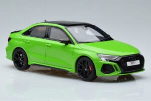 Audi RS3 8Y Sedanas Žalias GT Spirit 1:18 GT414 Derva - nuotrauka 4 iš 6