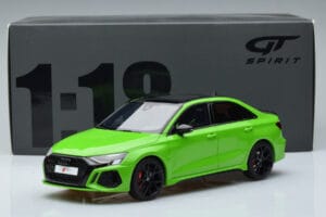 Audi RS3 8Y Sedanas Žalias GT Spirit 1:18 GT414 Derva - nuotrauka 6 iš 6