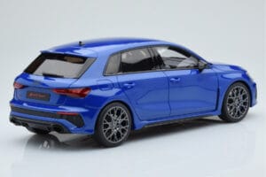 Audi RS3 8Y Sportback Performance Edition Nagaro Mėlynas GT Spirit 1:18 GT884 Derva - nuotrauka 2 iš 5