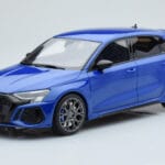 Audi RS3 8Y Sportback Performance Edition Nagaro Mėlynas GT Spirit 1:18