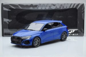Audi RS3 8Y Sportback Performance Edition Nagaro Mėlynas GT Spirit 1:18 GT884 Derva - nuotrauka 5 iš 5