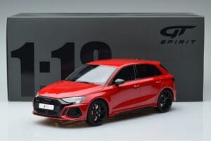 Audi RS3 8Y Sportback Raudonas GT Spirit 1:18 GT378 Derva - nuotrauka 6 iš 6