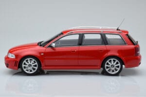Audi RS4 B5 Avant Raudonas Otto 1:18 OT1026B Derva - nuotrauka 3 iš 6