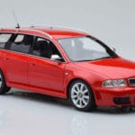 Audi RS4 B5 Avant Raudonas Otto 1:18 - image 4 of 6