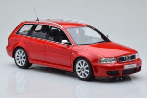 Audi RS4 B5 Avant Raudonas Otto 1:18 OT1026B Derva - nuotrauka 4 iš 6