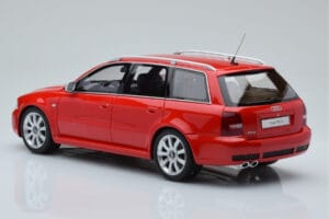 Audi RS4 B5 Avant Raudonas Otto 1:18 OT1026B Derva - nuotrauka 5 iš 6