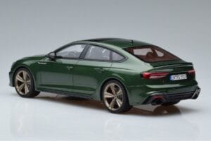 Audi RS5 B9 Sportback Sonoma Žalias Asia Edition GT Spirit 1:18 CLDC018 Derva - nuotrauka 5 iš 6