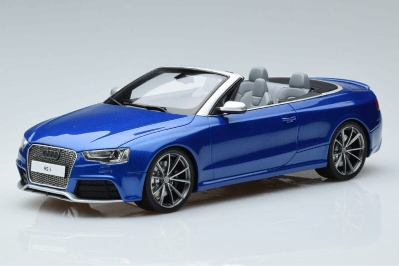 Audi RS5 B8 Kabrioletas Mėlynas GT Spirit 1:18 ZM053 Derva