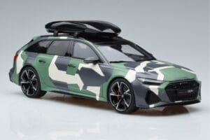 Audi RS6 C8 Avant Kamufliažas With Roof Top Asia Edition GT Spirit 1:18 CLDC014 Derva - nuotrauka 4 iš 6