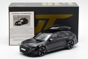 Audi RS6 C8 Avant Mythos Juodas Su Karbono Stogu Asia Edition GT Spirit 1:18 CLDC007 Derva - nuotrauka 6 iš 6