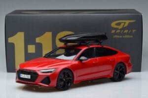 Audi RS7 C8 Sportback Raudonas Asia Edition GT Spirit 1:18 CLDC021 Derva - nuotrauka 6 iš 6