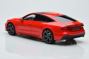 Audi RS7 C8 Sportback Raudonas Kengfai 1:18 VAKF-0332 Derva - nuotrauka 6 iš 7