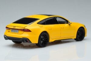 Audi RS7 C8 Sportback Geltonas Vossen Rims Riboto Leidimo Kengfai 1:18 VAKF-0335 Metalas - nuotrauka 3 iš 8