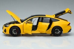 Audi RS7 C8 Sportback Geltonas Vossen Rims Riboto Leidimo Kengfai 1:18 VAKF-0335 Metalas - nuotrauka 4 iš 8