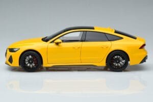 Audi RS7 C8 Sportback Geltonas Vossen Rims Riboto Leidimo Kengfai 1:18 VAKF-0335 Metalas - nuotrauka 5 iš 8