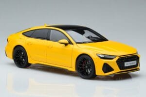 Audi RS7 C8 Sportback Geltonas Vossen Rims Riboto Leidimo Kengfai 1:18 VAKF-0335 Metalas - nuotrauka 6 iš 8