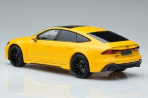 Audi RS7 C8 Sportback Geltonas Vossen Rims Riboto Leidimo Kengfai 1:18 VAKF-0335 Metalas - nuotrauka 7 iš 8