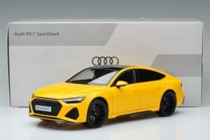 Audi RS7 C8 Sportback Geltonas Vossen Rims Riboto Leidimo Kengfai 1:18 VAKF-0335 Metalas - nuotrauka 8 iš 8