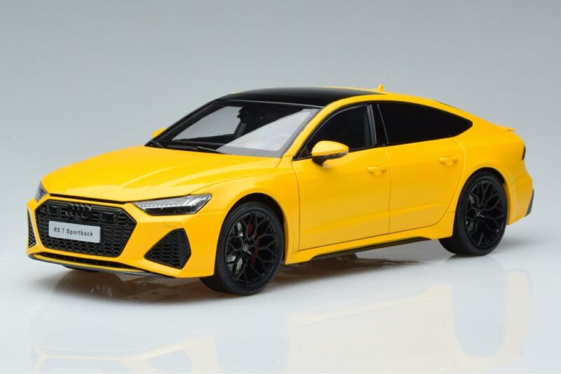 Audi RS7 C8 Sportback Geltonas Vossen Rims Riboto Leidimo Kengfai 1:18 VAKF-0335 Metalas