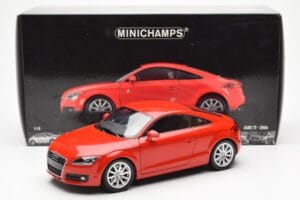 Audi TT 8J Raudonas Metallic Minichamps 1:18 100015021 Metalas - nuotrauka 8 iš 8