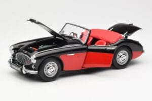Austin-Healey 3000 Mk I Spider Juodas Raudonas Kyosho 1:18 08141KR Metalas - nuotrauka 2 iš 8