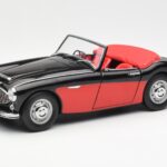 Austin-Healey 3000 Mk I Spider Juodas Raudonas Kyosho 1:18