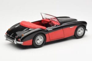 Austin-Healey 3000 Mk I Spider Juodas Raudonas Kyosho 1:18 08141KR Metalas - nuotrauka 3 iš 8