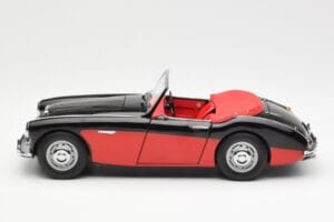 Austin-Healey 3000 Mk I Spider Juodas Raudonas Kyosho 1:18 08141KR Metalas - nuotrauka 4 iš 8