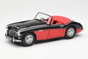 Austin-Healey 3000 Mk I Spider Juodas Raudonas Kyosho 1:18