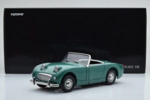Austin-Healey Sprite Žalias Kyosho 1:18 08953LG Metalas - nuotrauka 8 iš 8
