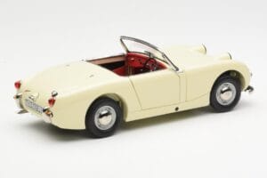 Austin-Healey Sprite Mk I Open Old English Baltas Kyosho 1:18 08953EW Metalas - nuotrauka 3 iš 8