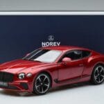 Bentley Continental GT Candy Raudonas Norev 1:18 182788 Metalas - image 7 of 7