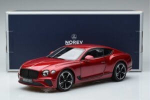 Bentley Continental GT Candy Raudonas Norev 1:18 182788 Metalas - nuotrauka 7 iš 7