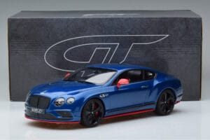 Bentley Continental GT Speed Black Edition Mėlynas GT Spirit 1:18 KJ006 Derva - nuotrauka 6 iš 6