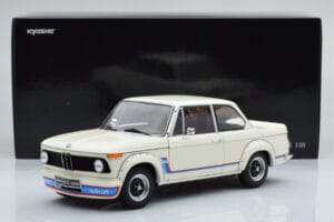BMW 2002 Turbo Baltas Kyosho 1:18 08544W Metalas - nuotrauka 8 iš 8