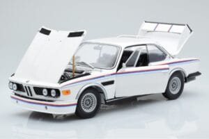 BMW 3.0 CSL E9 Baltas Dealer Edition Minichamps 1:18 80435A5D020 Metalas - nuotrauka 2 iš 7