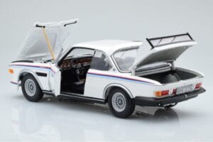 BMW 3.0 CSL E9 Baltas Dealer Edition Minichamps 1:18 80435A5D020 Metalas - nuotrauka 4 iš 7