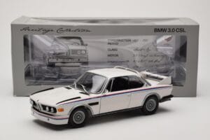 BMW 3.0 CSL E9 Baltas Heritage Edition Minichamps 1:18 80432411550 Metalas - nuotrauka 8 iš 8