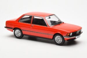BMW 318 E21 Raudonas KK-Scale 1:18 KKDC180041 Metalas - nuotrauka 4 iš 6