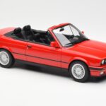 BMW 318i E30 Kabrioletas Raudonas Norev 1:18 - image 4 of 6